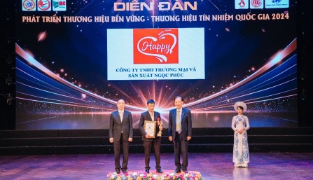 Ngọc Phúc – Vinh dự đón nhận Giải thưởng “Top 10 Thương Hiệu Tín Nhiệm Quốc Gia 2024”