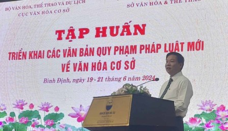 Tập huấn triển khai văn bản quy phạm pháp luật mới về văn hóa cơ sở