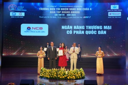 Ngân hàng số NCB IZIMOBILE lọt Top 10 Sản Phẩm Dịch Vụ Chất Lượng Châu Á 2024